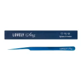 Пинцет для наращивания ресниц Lovely, серия Aeris, тип Прямой с изгибом
