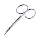 Ножницы маникюрные закругленные; серебряные с проф. ручной заточкой, Zinger zSPr-B-131-S-SH-Salon Ножницы маникюрные закругленные; серебряные с проф. ручной заточкой, Zinger zSPr-B-131-S-SH-Salon