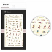 Наклейки для дизайна ногтей ЗD №4855, ruNail Наклейки для дизайна ногтей ЗD №4855, ruNail