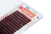 Омбре ресницы Lash&Go микс 0,10/D/7-14 mm "Красный" (16 линий) Омбре ресницы Lash&Go микс 0,10/D/7-14 mm "Красный" (16 линий)