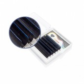 Ресницы двухтоновые синие Lovely MINI - 6 линий - MIX C+ 0.10 7-11mm