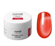 Моделирующий УФ-гель витражный BUILDER UV GEL VITRAGE, ruNail 15г №9752