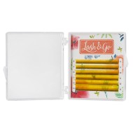 Цветные ресницы Lash&Go микс 0,10/C/7-12 mm "Желтый" (6 линий)
