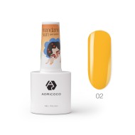 Гель-лак Mandarin sun №02 - фейерверк (желтый), ADRICOCO, (8 мл)