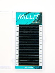 Черные ресницы Millit D 0.10 13мм 16 линий Черные ресницы Millit D 0.10 13мм 16 линий