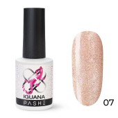 Гель-лак хамелеон PASHE со светоотражающими частицами Iguana №07 Лососевый, (9 мл)
