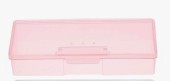 Бокс для кистей и инструментов малый, прозрачный розовый 