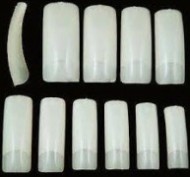 Типсы матовые слоновая кость,большая коробка