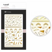 Наклейки для дизайна ногтей ЗD №4850, ruNail