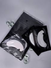 Патчи для наращивания ресниц (черный) с вырезом, 50 пар Патчи для наращивания ресниц (черный) с вырезом, 50 пар