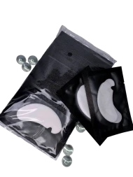 Патчи для наращивания ресниц (черный) с вырезом, 50 пар