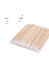 Ватные палочки деревянные, микробраши, 100 шт/уп