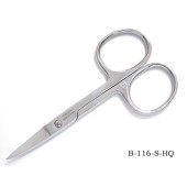 Ножницы маникюрные для ногтей серебро с ручной заточкой(B116S), Zinger zSPr-BS-035BS-SH-Salon Ножницы маникюрные для ногтей серебро с ручной заточкой(B116S), Zinger zSPr-BS-035BS-SH-Salon