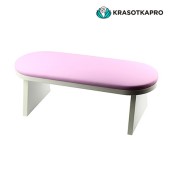 Подставка для рук из экокожи высокая, розовая, 45*16*16 см Подставка для рук из экокожи высокая, розовая, 45*16*16 см