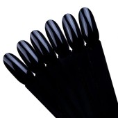 Типсы веер для демонстрации лака, чёрные, миндаль 50шт Типсы веер для демонстрации лака, чёрные, миндаль 50шт