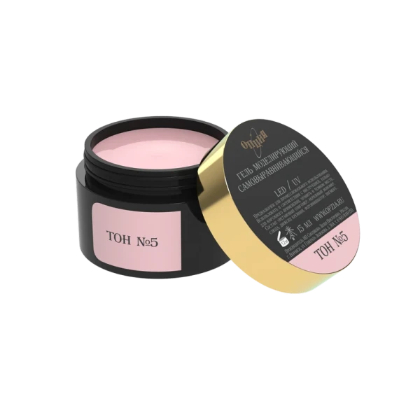 Камуфлирующий самовыравнивающийся гель темно-розовый ( холодный) Тон № 5. 15 мл. Опция