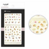 Наклейки для дизайна ногтей ЗD №4848, ruNail