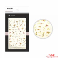 Наклейки для дизайна ногтей ЗD №4847, ruNail Наклейки для дизайна ногтей ЗD №4847, ruNail