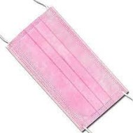 Маски одноразовые 4-слойные розовые 50шт(уп)