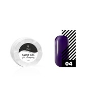 Гель-краска для стемпинга POLE №04 темно-фиолетовая (6 мл.) Гель-краска для стемпинга POLE №04 темно-фиолетовая (6 мл.)