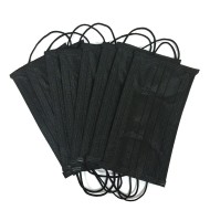 Маски одноразовые 4-слойные черные 50шт(уп) Маски одноразовые 4-слойные черные 50шт(уп)