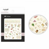 Наклейки для дизайна ногтей ЗD №4843, ruNail