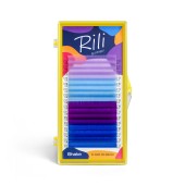 Ресницы цветные Rili Shake Indigo - 16 линий - MIX С 0.10 10-13мм