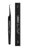 Пинцет для наращивания ресниц Lovely NanoFiber, серия Grace Elegante Black, тип L 5 мм Пинцет для наращивания ресниц Lovely NanoFiber, серия Grace Elegante Black, тип L 5 мм