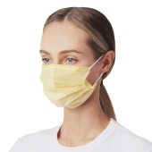 Маска гигиеническая одноразовая BEAJOY четырехслойная желтая 50шт (уп) Маска гигиеническая одноразовая BEAJOY четырехслойная желтая 50шт (уп)