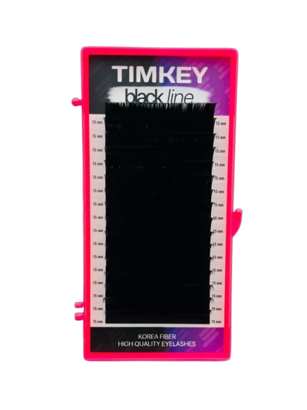 Черные ресницы Timkey D 0.10 14mm 16 линий Черные ресницы Timkey D 0.10 14mm 16 линий