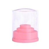 Подставка мини для фрез 3-х ярусная круглая на 48 интрументов с крышкой Подставка мини для фрез 3-х ярусная круглая на 48 интрументов с крышкой