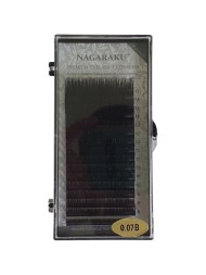 Ресницы Nagaraku черные, миксы 0.07, B, 7-15mm, 16 линий
