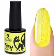 Гель-лак с разноцветными частицами, светится в темноте (Gel polish LOLLIPOP) #02, 8 ml, Foxy Expert
