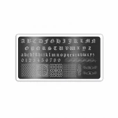 Пластина для стемпинга №6186 ruNail Пластина для стемпинга №6186 ruNail