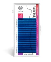 Ресницы синие LOVELY Creative - 16 линий - MIX M 0.07 8-15мм