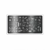 Пластина для стемпинга №6434 ruNail Пластина для стемпинга №6434 ruNail