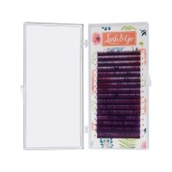 Цветные ресницы Lash&Go микс 0,10/L/7-14 mm "Фиолетовый" (16 линий) Цветные ресницы Lash&Go микс 0,10/L/7-14 mm "Фиолетовый" (16 линий)