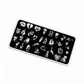 Пластина для стемпинга TNL Premium - роковая женщина (125) Пластина для стемпинга TNL Premium - роковая женщина (125)