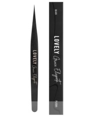 Пинцет для наращивания ресниц Lovely NanoFiber, серия Grace Elegante Black, тип Прямой Пинцет для наращивания ресниц Lovely NanoFiber, серия Grace Elegante Black, тип Прямой