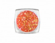 Дизайн для ногтей: блестки mix (оранжевый) №3811, ruNail Дизайн для ногтей: блестки mix (оранжевый) №3811, ruNail