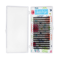 Черные ресницы Lash&Go 3D 0,07/D/7-14 mm (16 линий)