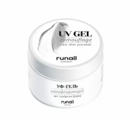 Камуфлирующий УФ-гель (цвет: серебристый фарфор), 15 г №4058, ruNail Камуфлирующий УФ-гель (цвет: серебристый фарфор), 15 г №4058, ruNail