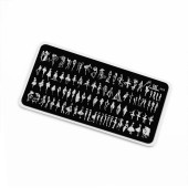 Пластина для стемпинга TNL Premium - силуэтные линии (080) Пластина для стемпинга TNL Premium - силуэтные линии (080)