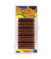 Ресницы коричневые Rili Toffee - 16 линий M 0.07 07мм Ресницы коричневые Rili Toffee - 16 линий M 0.07 07мм