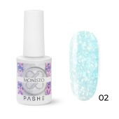 Камуфлирующая база с прозрачной перламутровой слюдой Monisto Base №2, PASHE, 9 мл