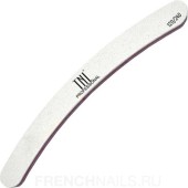 Пилка для ногтей бумеранг 120/240 улучшенное качество (белая) в индив. упаковке TNL