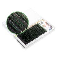 Ресницы двухтоновые зелёные Lovely - 20 линий -MIX C 0.07 7-13mm Ресницы двухтоновые зелёные Lovely - 20 линий -MIX C 0.07 7-13mm