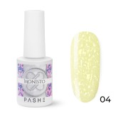 Камуфлирующая база с прозрачной перламутровой слюдой Monisto Base №4, PASHE, 9 мл