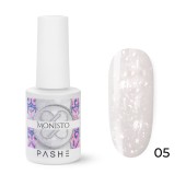Камуфлирующая база с прозрачной перламутровой слюдой Monisto Base №5, PASHE, 9 мл