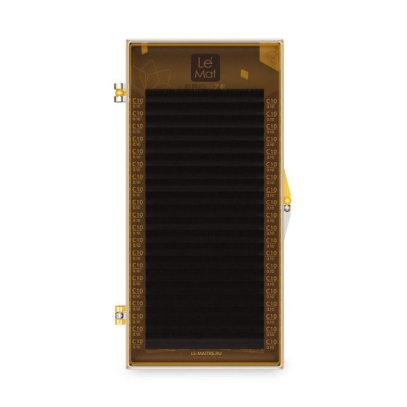 Ресницы Dark chocolate Le Maitre "Bronze" 20 линий C 0.07 07 mm Ресницы Dark chocolate Le Maitre "Bronze" 20 линий C 0.07 07 mm